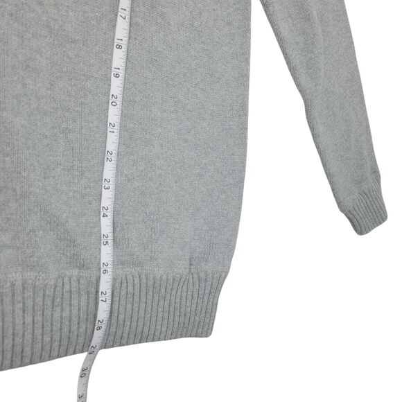 Eddie Bauer Sweater Mens TL Light Gray Heavyweight Cotton Long Sleeve Crew Neck - Picture 6 of 6